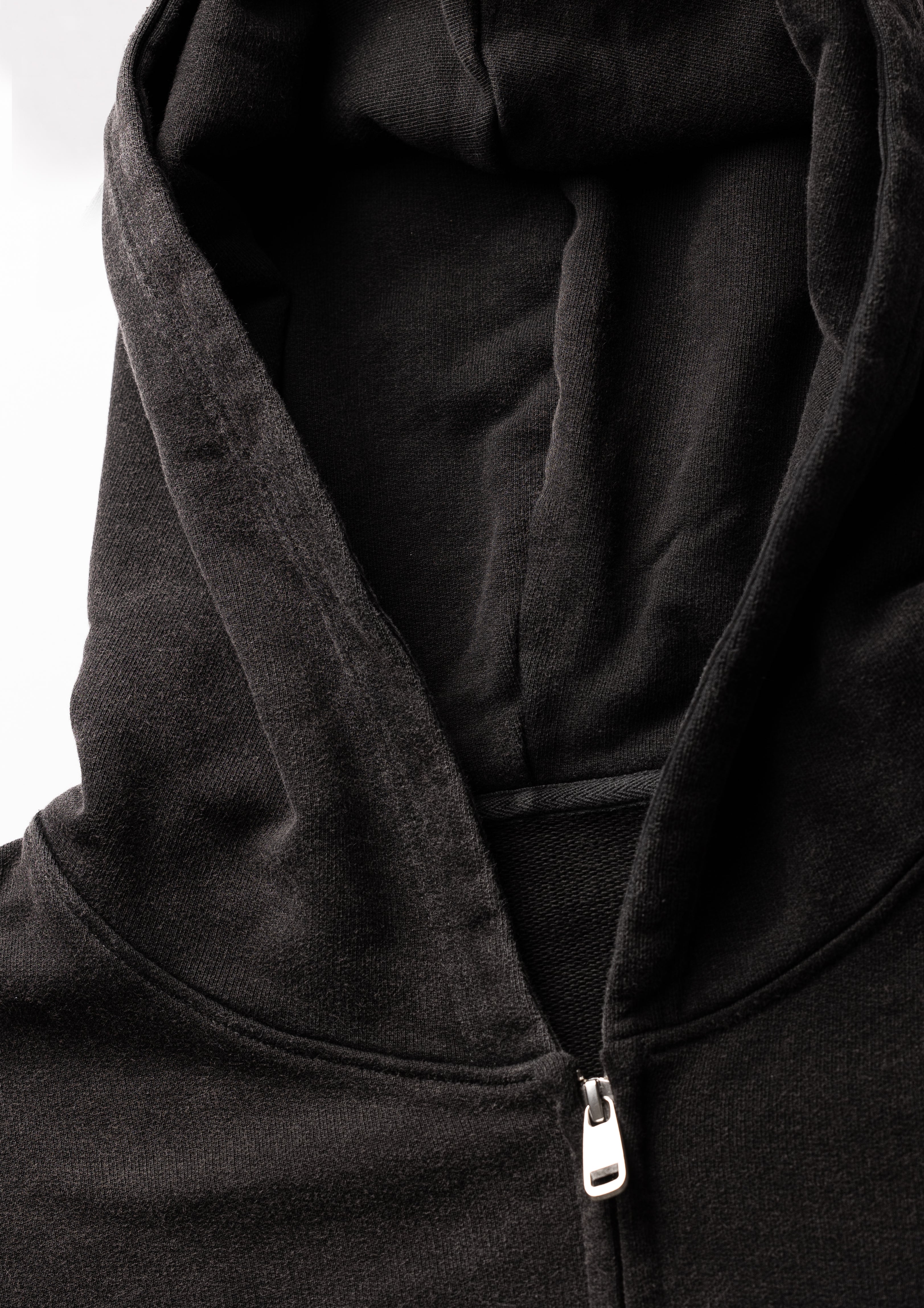 Blank black zip up hoodie hot sale